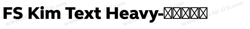 FS Kim Text Heavy字体转换
